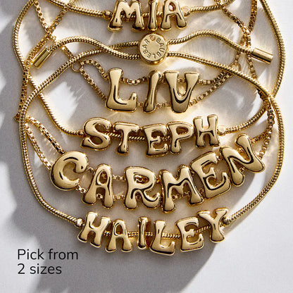 Bubble Custom Slider Bracelet